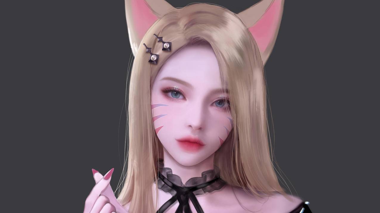 LOL英雄联盟九尾妖狐 KDA THE BADDEST 同人 阿狸4k游戏壁纸