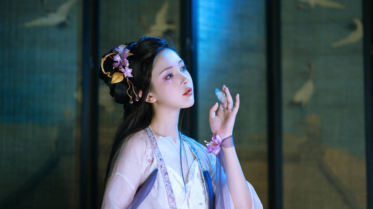 古装 古风 清纯 美女 4k电脑壁纸