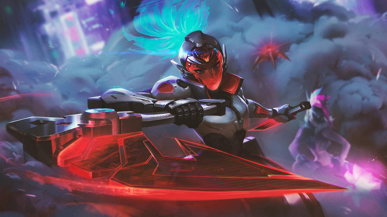《英雄联盟 LOL》离群之刺 源计划 暗影 阿卡丽 4K游戏高清壁纸