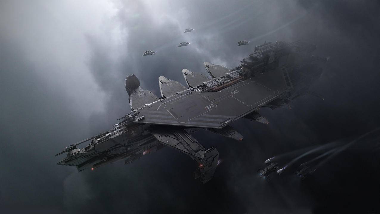 《星际公民star citizen》光 雾 战舰 飞船 4K高清桌面壁纸