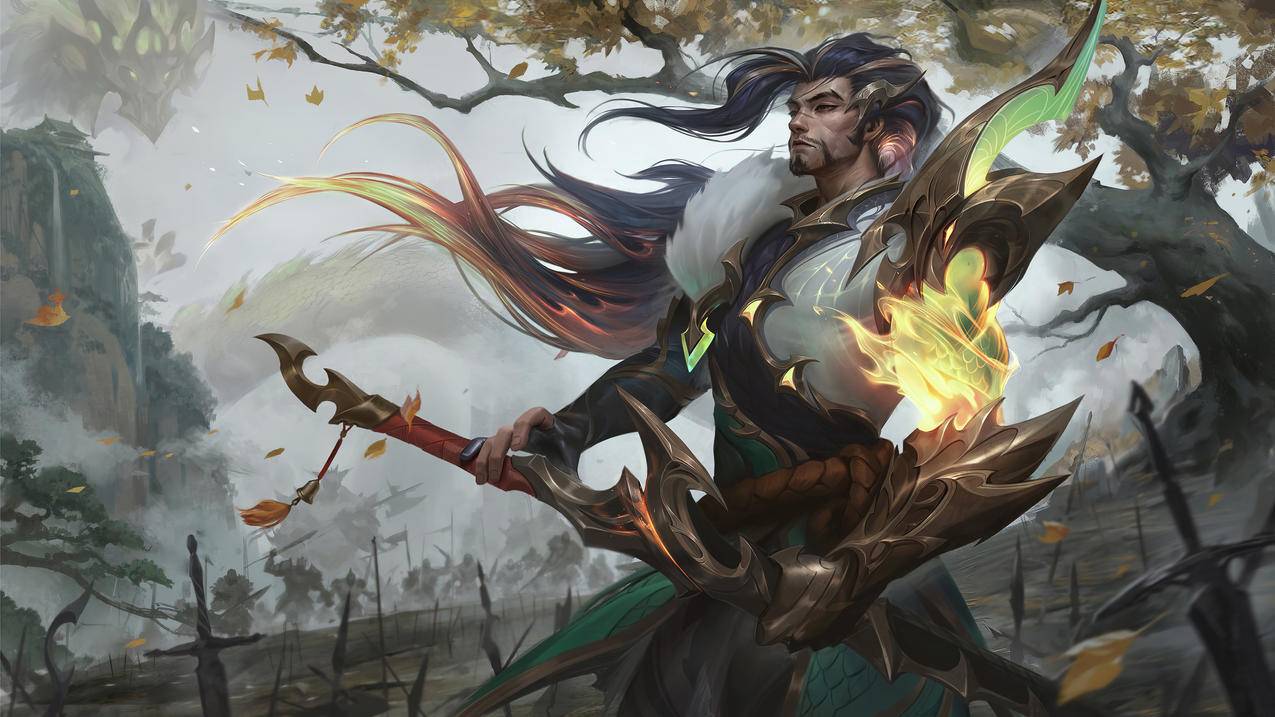 英雄联盟lol 亚索神龙尊者 4K高清壁纸 4K手机壁纸