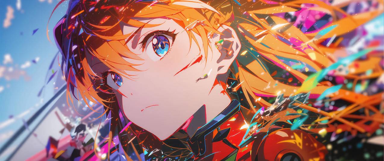 Asuka 明日香 3440x1440带鱼屏动漫壁纸
