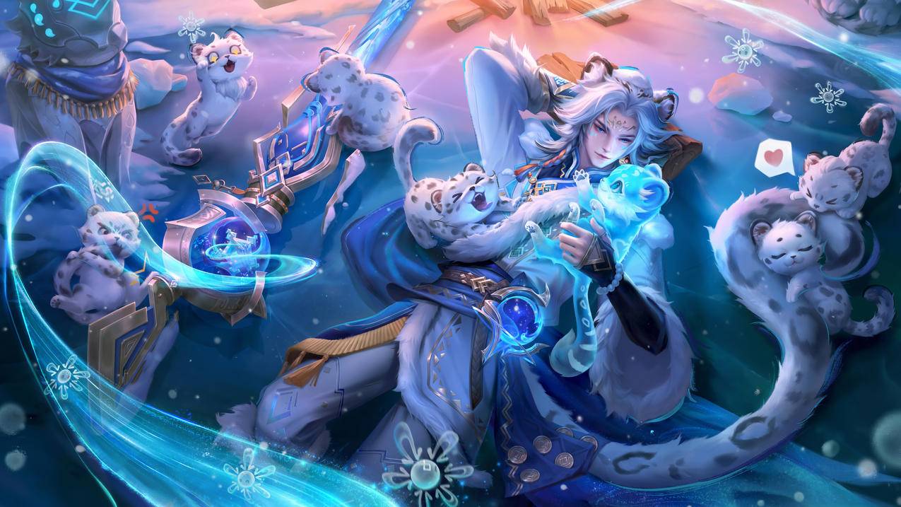 百里雪豹 雪豹 王者荣耀 超清4K壁纸 3840x2160