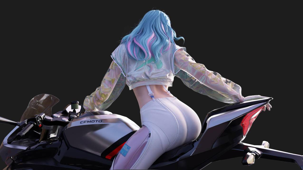 王牌竞速 机车 女孩 帅气 5k游戏桌面 5120x2880