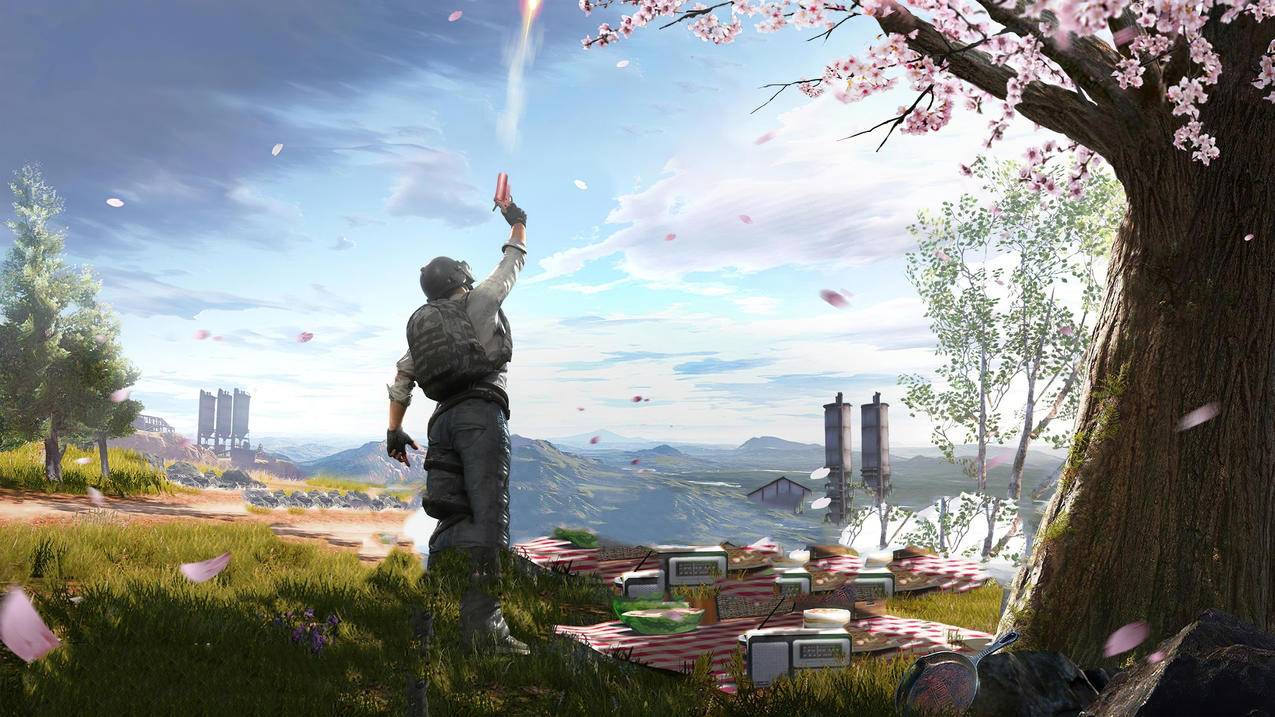 《绝地求生大逃杀 PUBG Mobile》春暖花开 4K游戏高清壁纸
