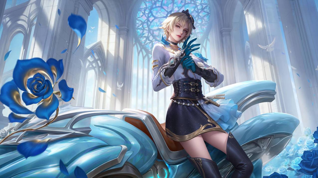王者荣耀 戈娅玫蓝誓约 4K高清 游戏壁纸 3840x2160
