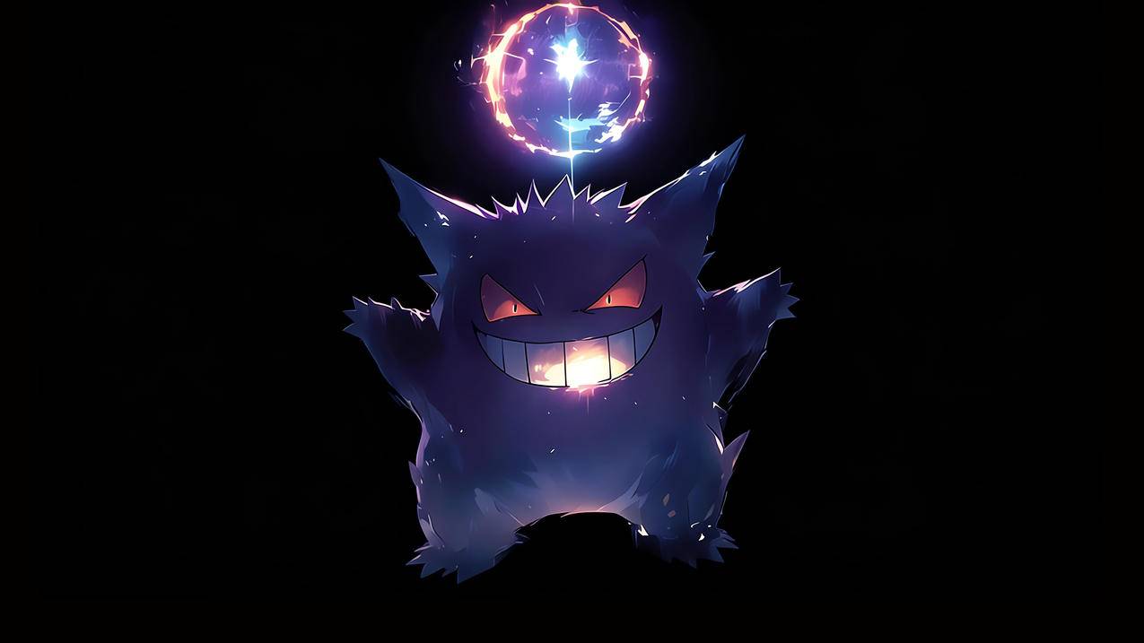 耿鬼 黑色背景4K壁纸