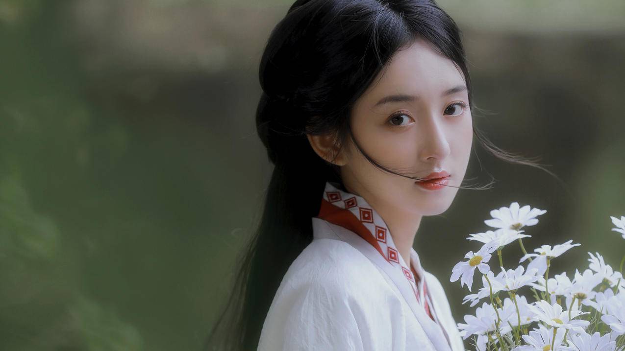 古装 古风 清纯 美女 4k电脑壁纸