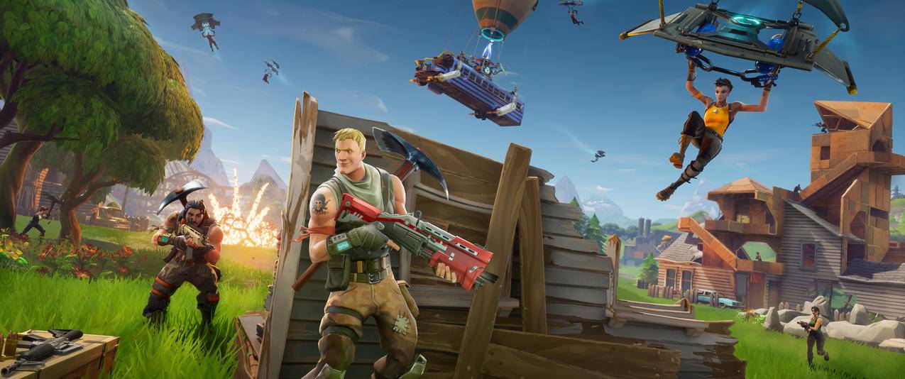 堡垒之夜Fortnite游戏带鱼屏壁纸 编号101886