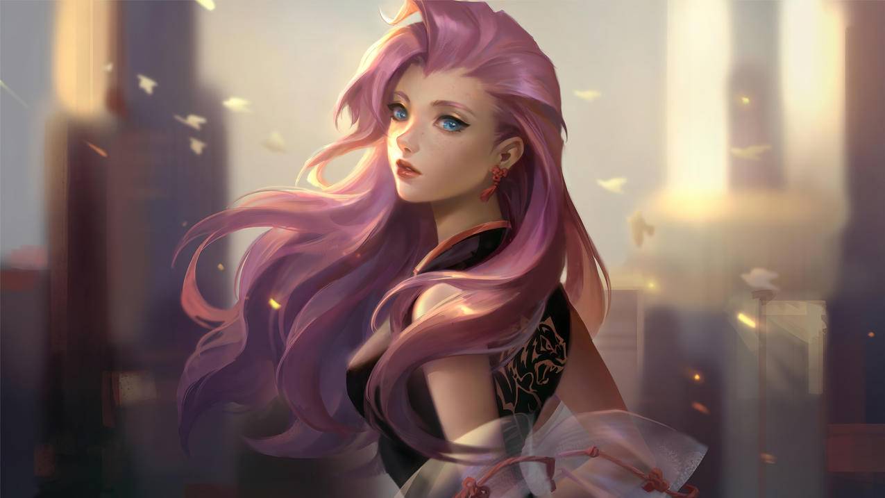 lol英雄联盟星籁歌姬 原画 同人 萨勒芬妮4k高清壁纸