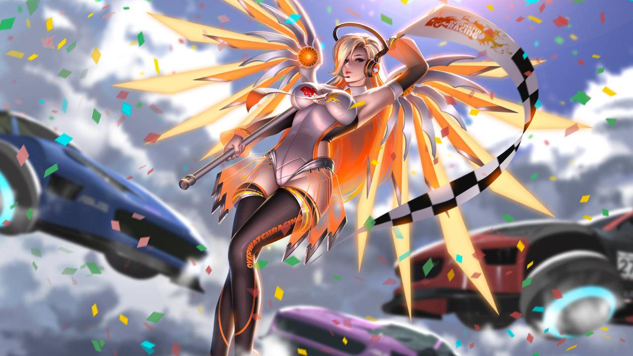 天使《守望先锋 Overwatch》4K游戏高清壁纸