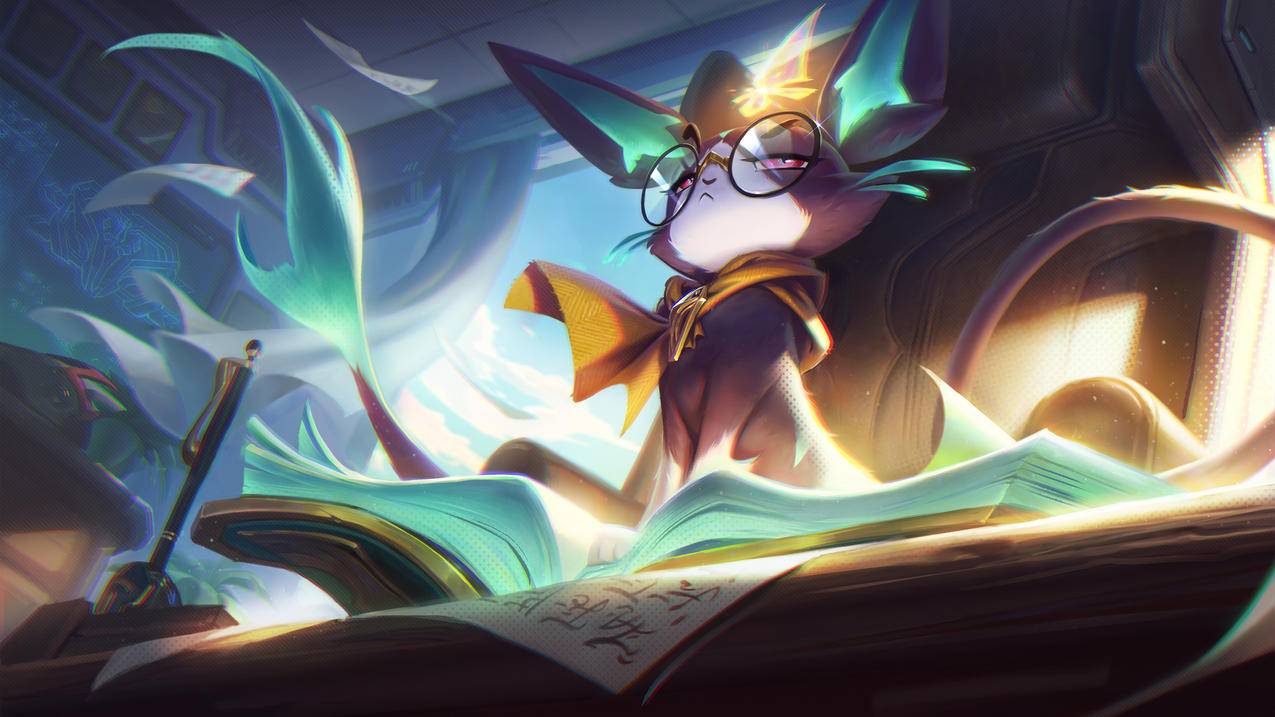 《英雄联盟 LOL》魔法猫咪 战斗院长 悠米 4K游戏高清壁纸