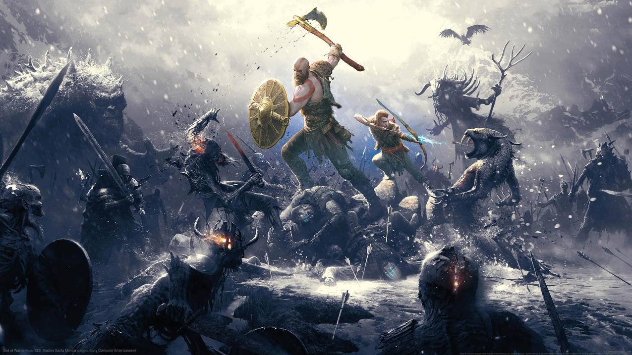 《战神4 God of War》4K高清游戏壁纸