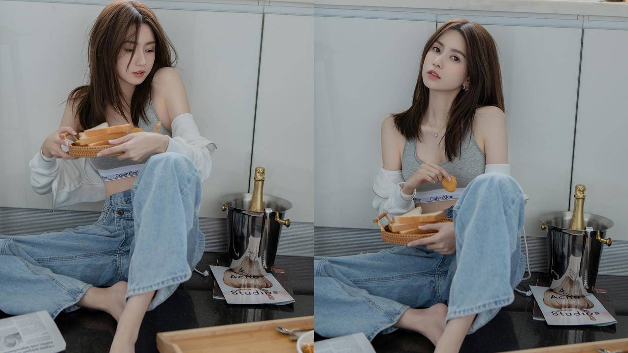 王秋紫 家居 土司 美女 高清4k电脑壁纸 4k手机壁纸