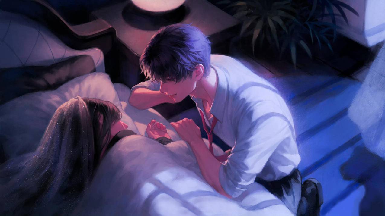 恋与深空 男孩照顾女孩 4K壁纸