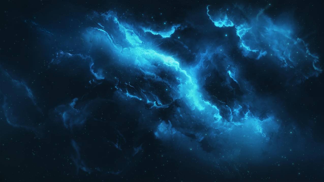 星空 蓝色星光 4K高清动漫风景壁纸