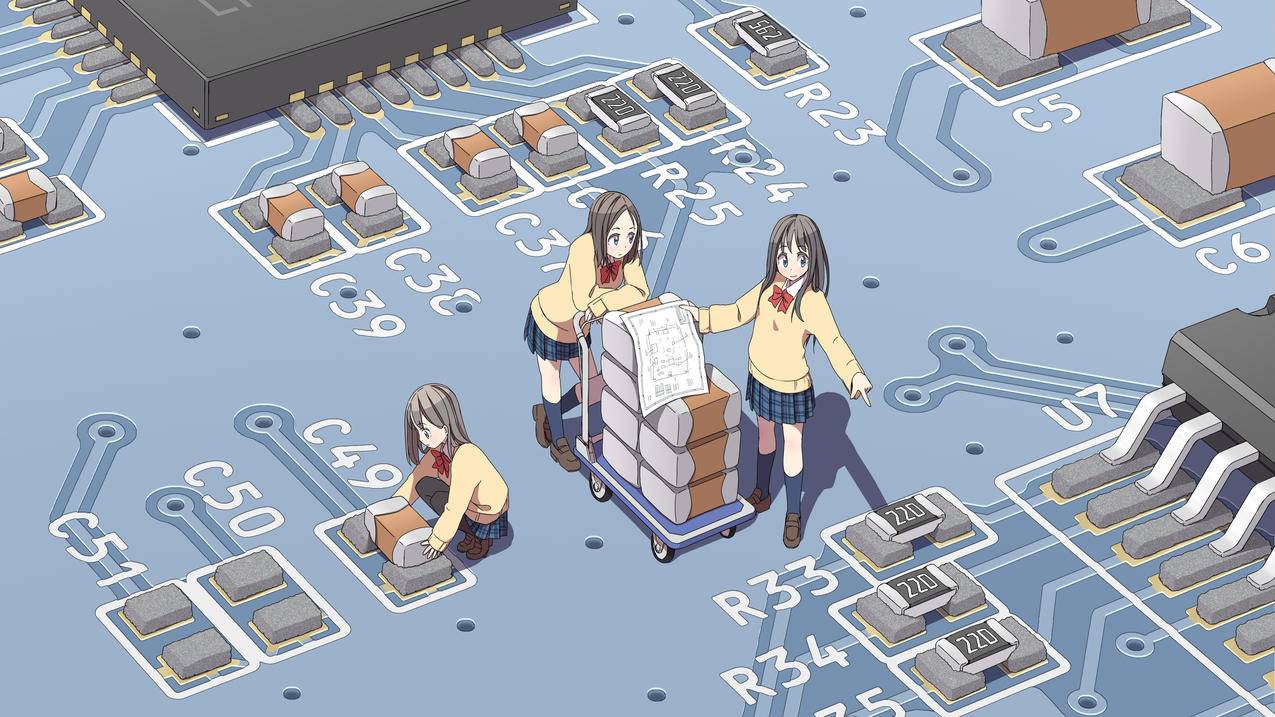 电路板娘画师SYEGO 4K高清动漫壁纸