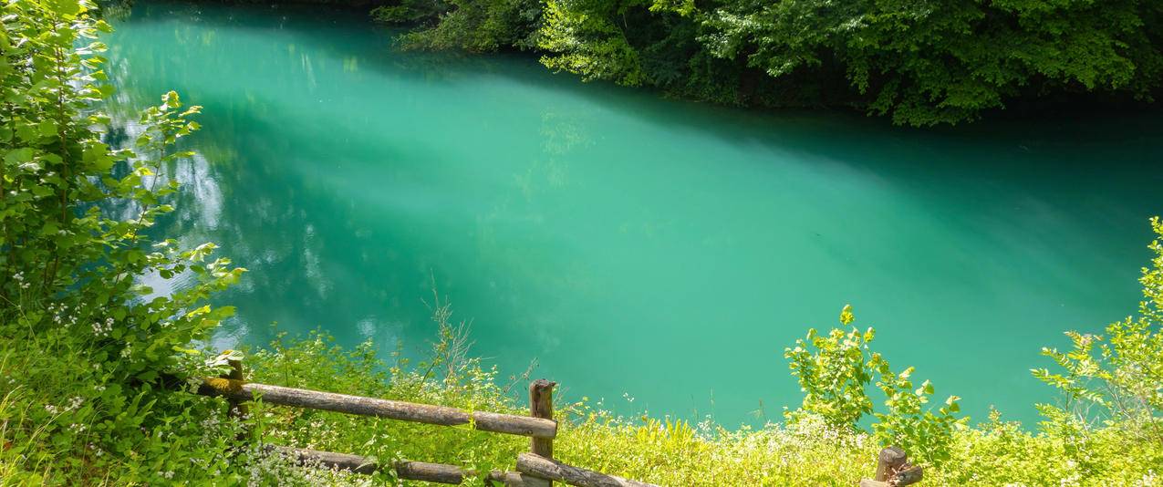 夏天自然风景青山绿水3440x1440带鱼屏壁纸