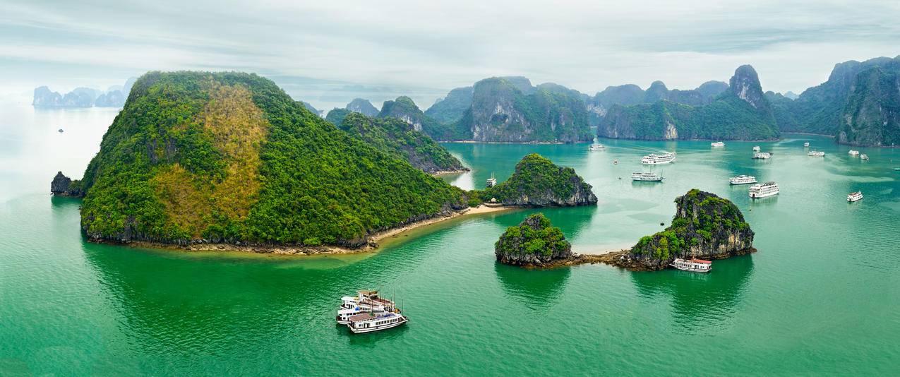 桂林山水自然风光带鱼屏壁纸