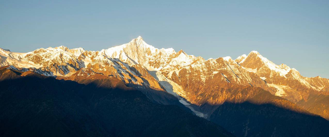 日落金山高清图风景3440x1440带鱼屏壁纸