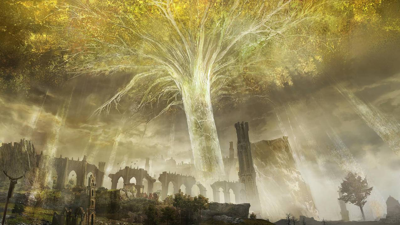 巨树古城奇幻风景 4K高清壁纸 4K手机壁纸