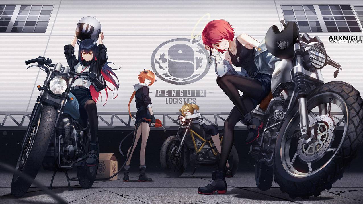 《明日方舟》阿米娅 星熊 凯尔希 汽车 4K高清动漫壁纸