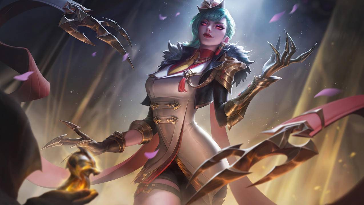 lol英雄联盟痛苦之拥 绯金魅影 伊芙琳4k游戏壁纸