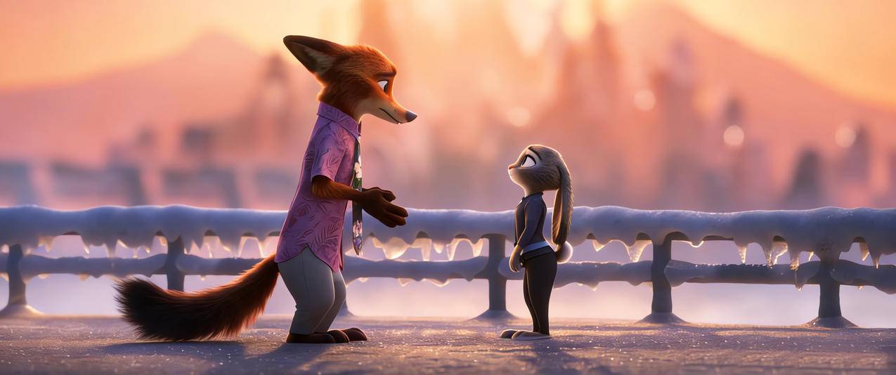 疯狂动物城2朱迪尼克剧照3440x1440带鱼屏壁纸