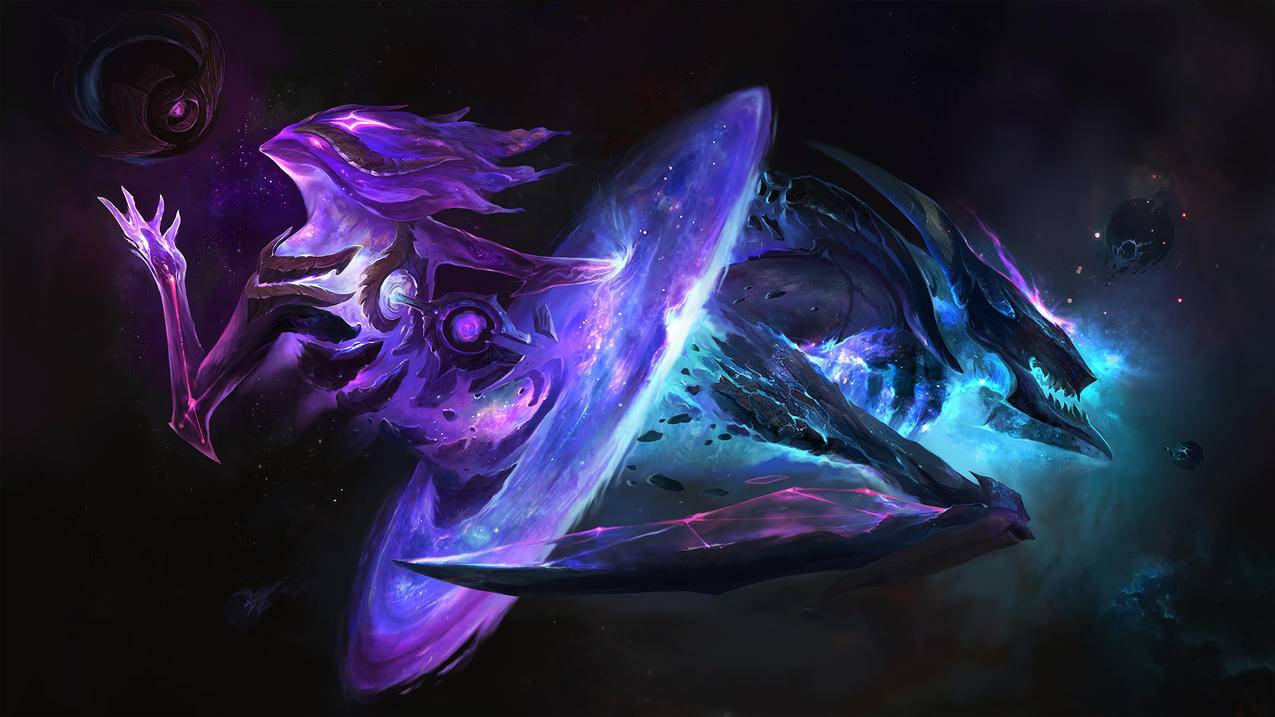 《英雄联盟LOL 死兆星 奥莉安娜 卡兹克》4K高清游戏壁纸
