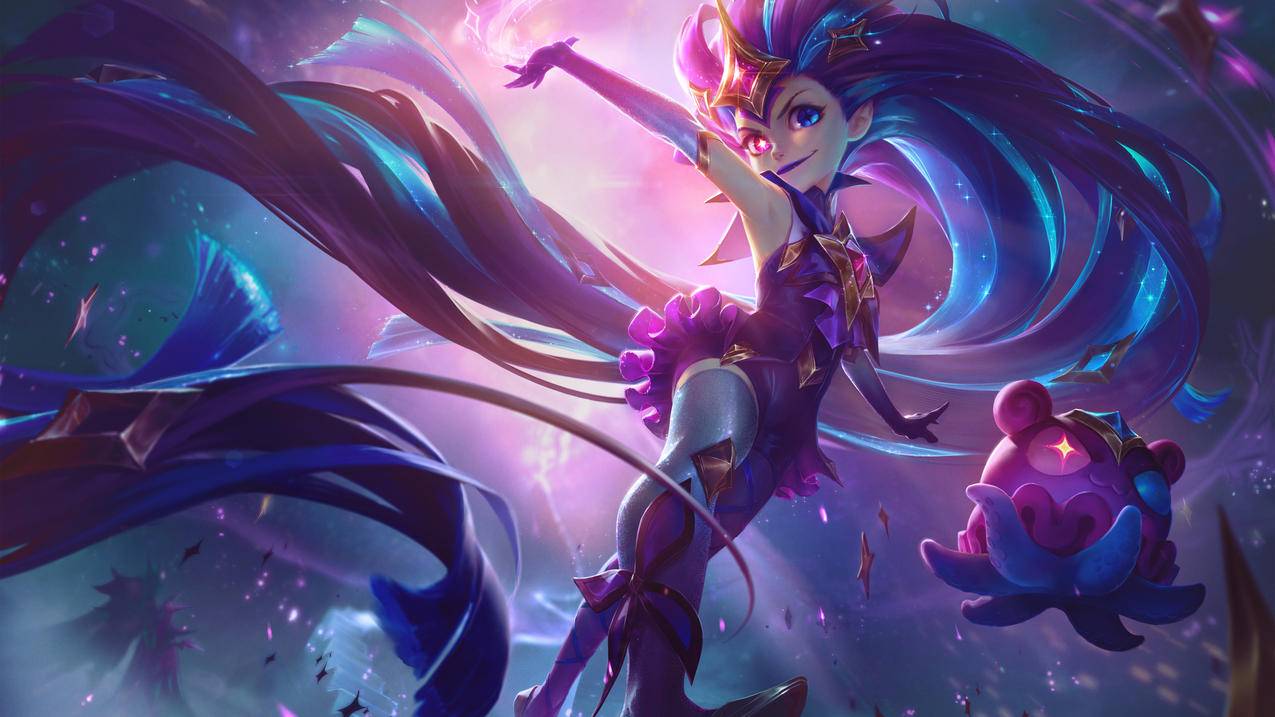 《英雄联盟 LOL》暮光星灵 星之守护者 佐伊 4K游戏高清壁纸