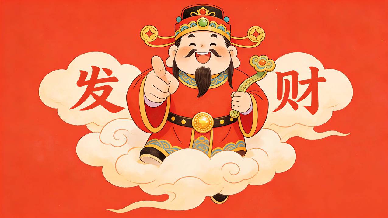 财神 发财 指谁谁发财4k壁纸3840x2160