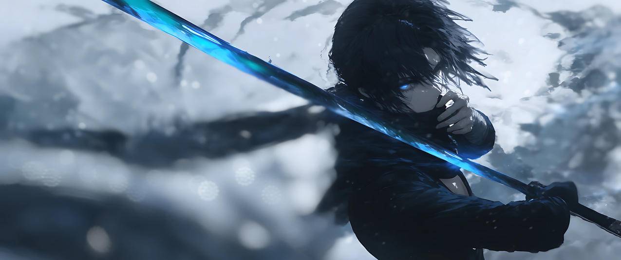 少年剑客 动漫帅哥 3440x1440带鱼屏壁纸