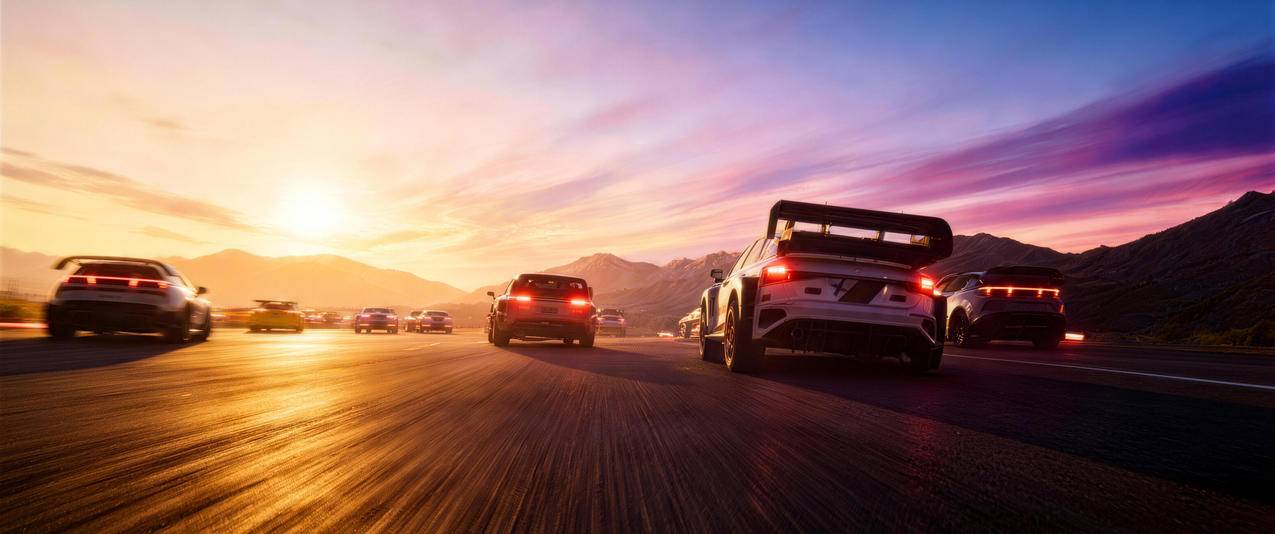 飞驰人生3赛车背影剧照 3440x1440带鱼屏壁纸