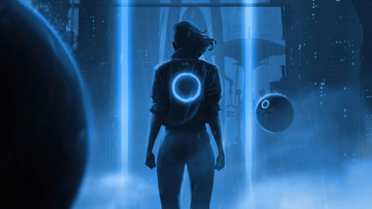 霓虹 未来守护者 赛博朋克Cyberpunk 4K壁纸