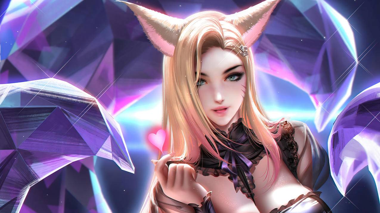 lol英雄联盟九尾妖狐 KDA THE BADDEST 同人 阿狸4k英雄联盟壁纸