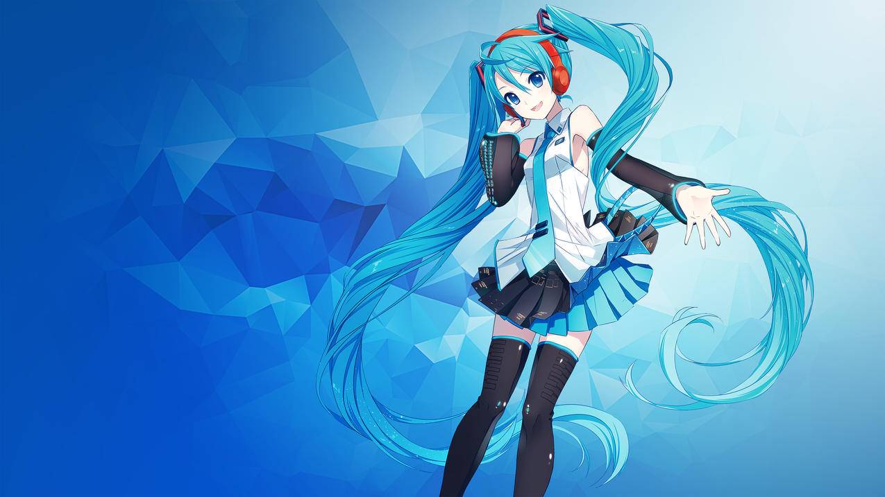 可爱女生 初音未来 长发 4K动漫高清壁纸