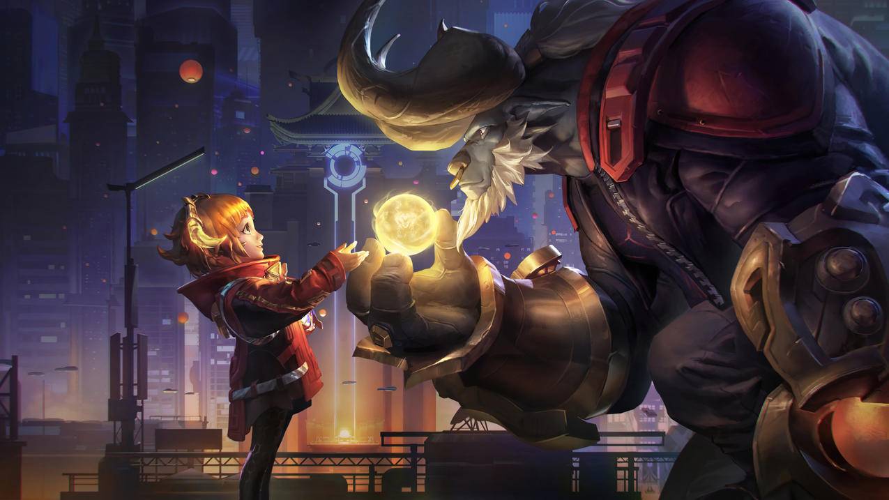 福牛守护者 安妮 阿利斯塔《英雄联盟LOL》 4K高清电脑壁纸